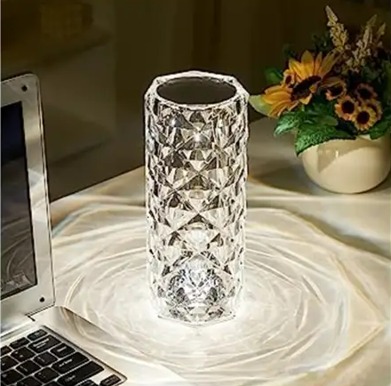 Crystal Glow Touch Lamp