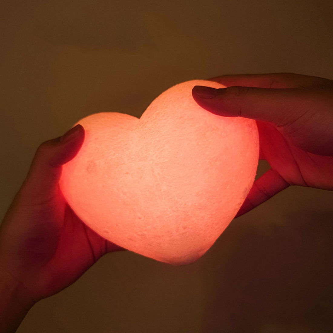 Ambient Heart Shaped Moon Lamp